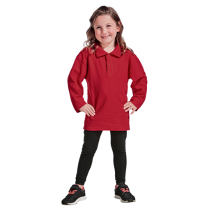 Barron 175g Pique Knit Long Sleeve Golfer Kids